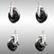 Service Caster 5 Inch 316SS Soft Rubber Wheel Swivel 3/8 Inch Threaded Stem Caster Brakes, 2PK SCC-SS316TS20S514-SRS-381615-2-TLB-2 - alternate 1